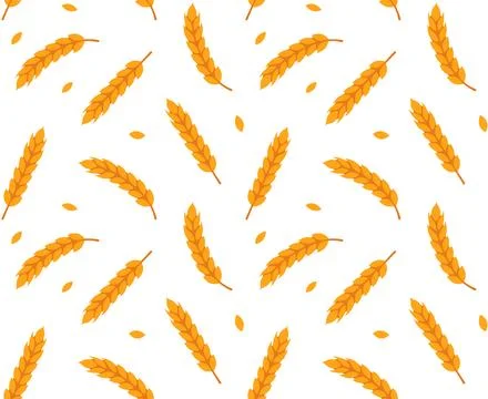 Seamless wheat pattern Stockillustratie