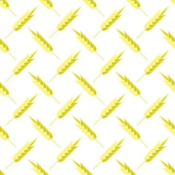 Seamless Wheat Pattern. Set of Ears Seamless Wheat Pattern. Set of Ears Is... Stockfoto's