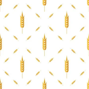 Seamless Wheat Pattern. Set of Ears Seamless Wheat Pattern. Set of Ears Is... Stockfoto's