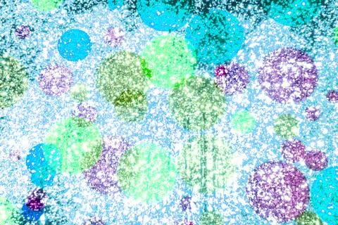 Seamless whimsical texture with colored circle pattern for background. Foto stock