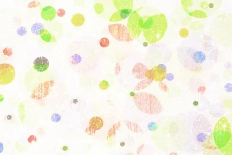 Seamless whimsical texture with colored circle pattern for background. Foto stock