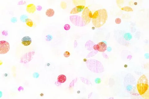 Seamless whimsical texture with colored circle pattern for background. Foto stock