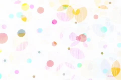 Seamless whimsical texture with colored circle pattern for background. Stock Photos