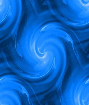 Seamless whirling pattern in blue Illustrazione stock