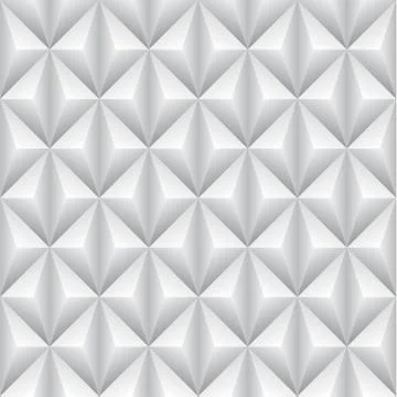 Seamless white 3d background. Illustrazione stock