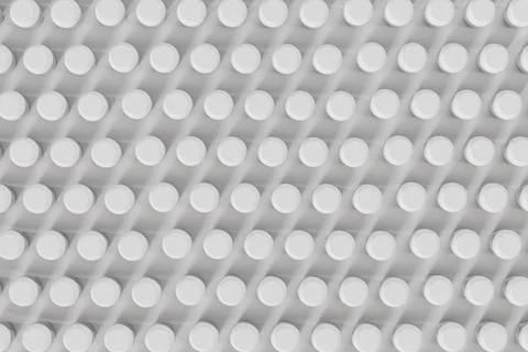 Seamless white 3D cylinder pattern, wallpaper or background Illustrazione stock