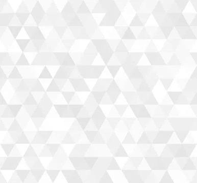 Seamless white abstract pattern. Geometric print composed of triangles and Stock Illustration