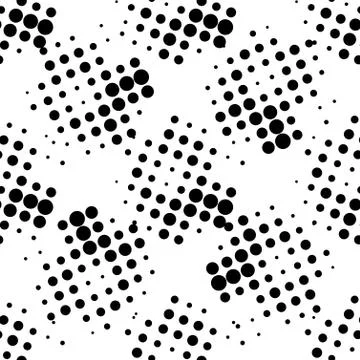 Seamless white and black pattern. vector Stock Illustration