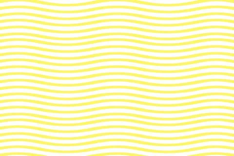 Seamless white and yellow waves of Optical illusion pattern, for Fabric Print Illustrazione stock