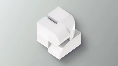 Seamless white animated background with optical illusion effect. 3d rendering 4K Stock Footage 309292086