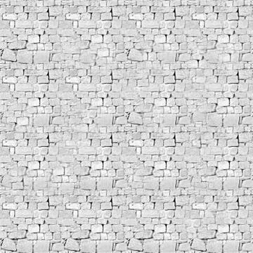 Seamless White Brick Texture Stock Illustration