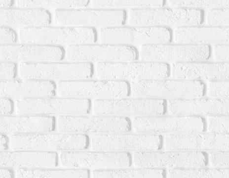Seamless white brick wall texture Stock Photos