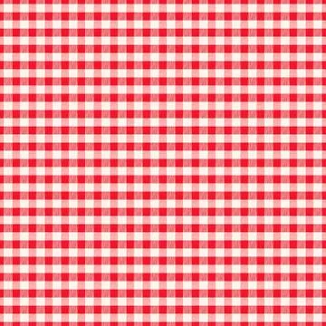 Seamless white fabric texture in a red cell background for design Stock Illustration