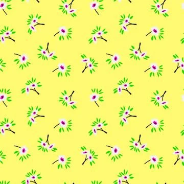 Seamless white flower pattern. an attractive looking illustration texture. Stock Illustration