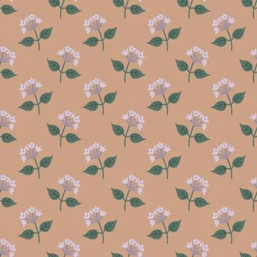 Seamless white flowers Stock Illustration