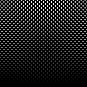 Seamless white gradient boxes black background Illustrazione stock