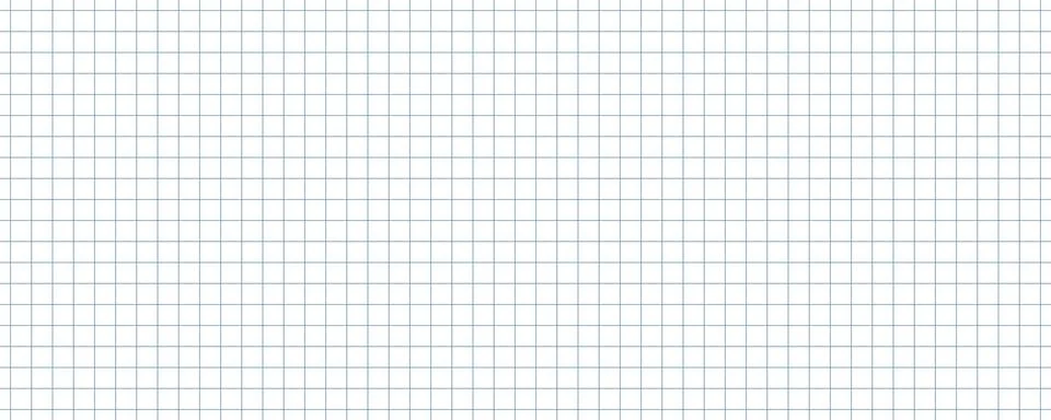 A seamless white graph or grid paper background with blue lines. Thin line .. Stock Illustration