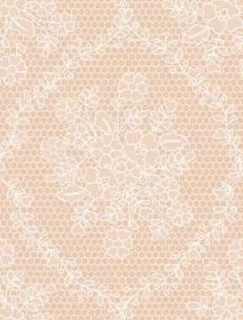 Seamless white lace Stock Illustration