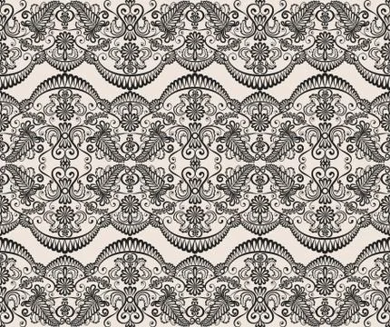 Seamless white lace Stock Illustration