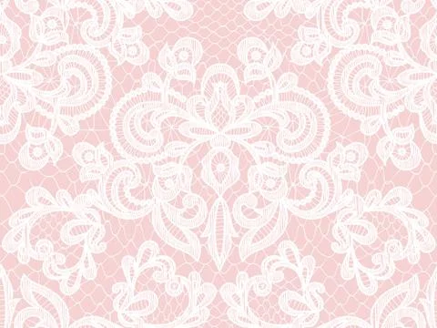 Seamless white lace Stock Illustration