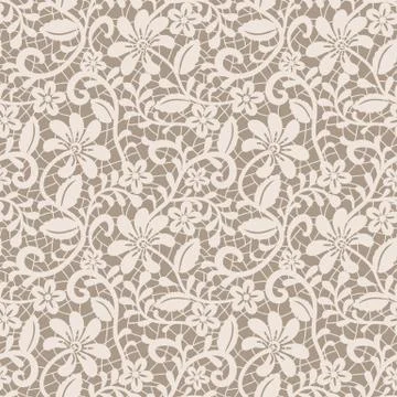 Seamless white lace Stock Illustration