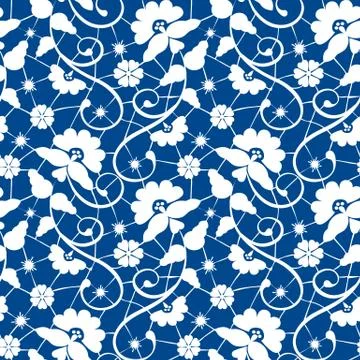 Seamless white lace Stock Illustration