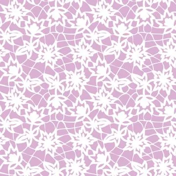 Seamless white lace Stock Illustration