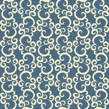 Seamless white lace Stock Illustration
