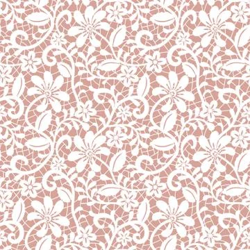 Seamless white lace Stock Illustration