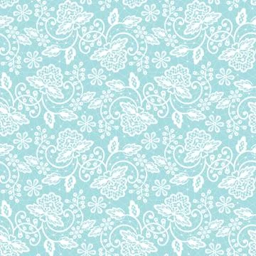 Seamless white lace Illustrazione stock