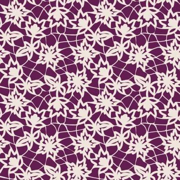 Seamless white lace Stock Illustration