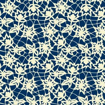 Seamless white lace Stock Illustration