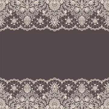 Seamless white lace Stock Illustration