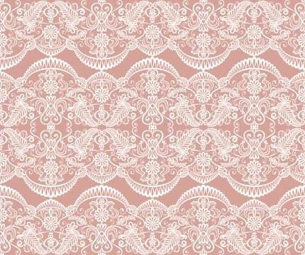 Seamless white lace Stock Illustration