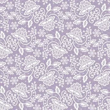 Seamless white lace Illustrazione stock