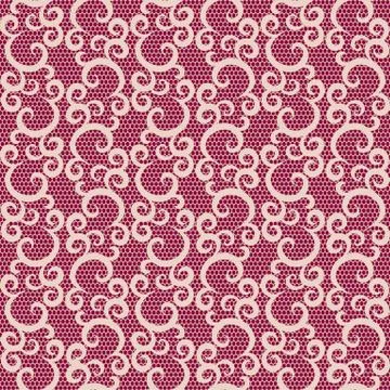 Seamless white lace Illustrazione stock