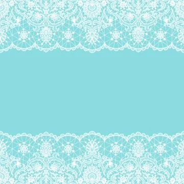 Seamless white lace Stock Illustration