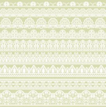 Seamless white lace Stock Illustration