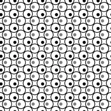Seamless White Polka Dot Background Vector イラスト素材