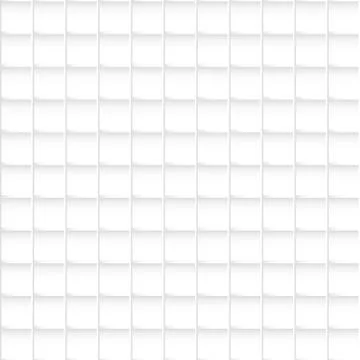 Seamless white squares pattern, abstract 3d vector background Stock Illustration