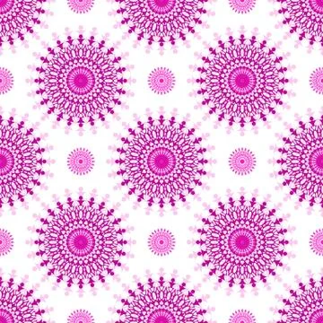 Seamless White vintage Pattern Stock Illustration