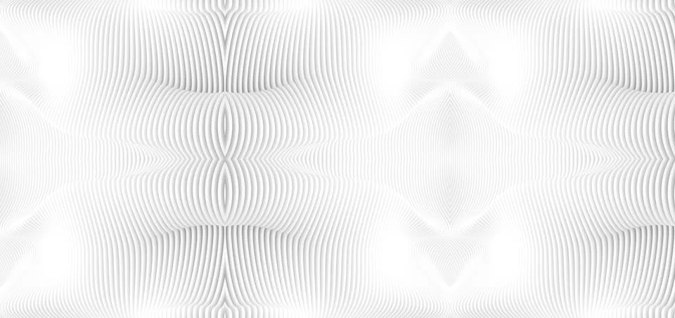 Seamless White Wave Pattern with Subtle Depth for Modern Design Projects Stock Illustration