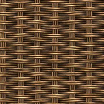 Seamless wickerwork pattern Illustrazione stock