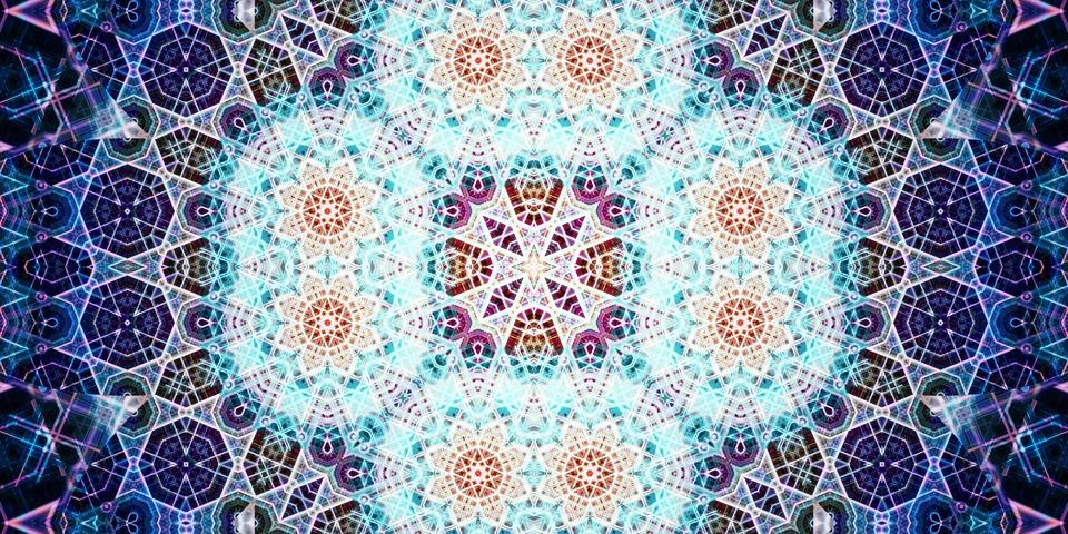 Seamless wide patterns. Art texture is symmetrical Stock Photos