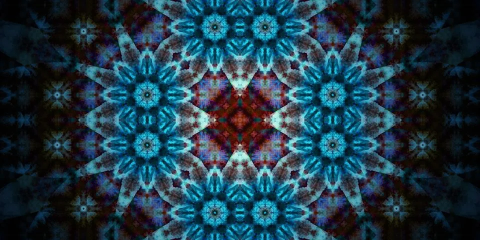 Seamless wide patterns. Art texture is symmetrical Stock Photos