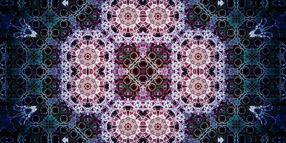 Seamless wide patterns. Art texture is symmetrical Stock Photos