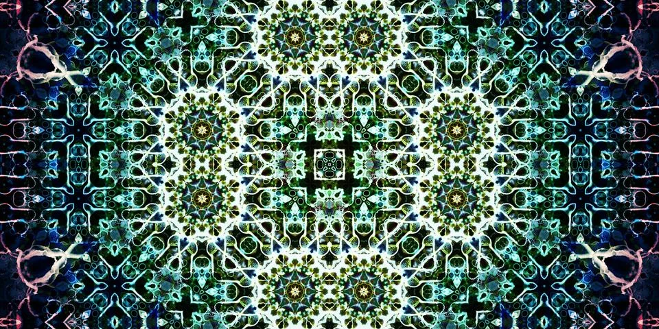 Seamless wide patterns. Art texture is symmetrical Stock Photos