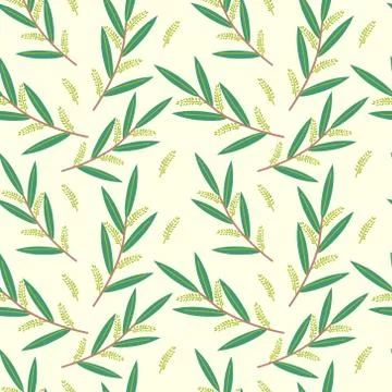 Seamless willow pattern Stock Illustration