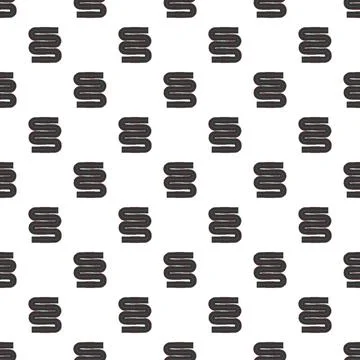 Seamless winding road pattern creating abstract background 库存插图