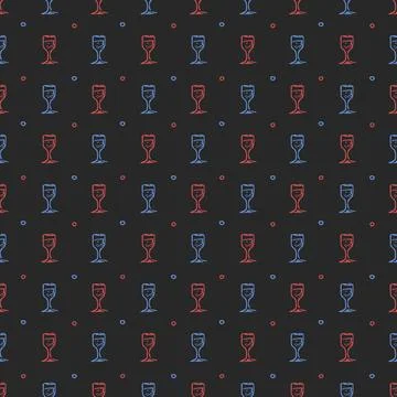 Seamless wine pattern. vector doodle illustration with wine. pattern with wine Stock Illustration